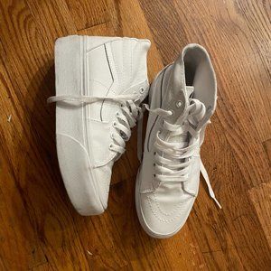 High top white platform  "stackforrm" Vans